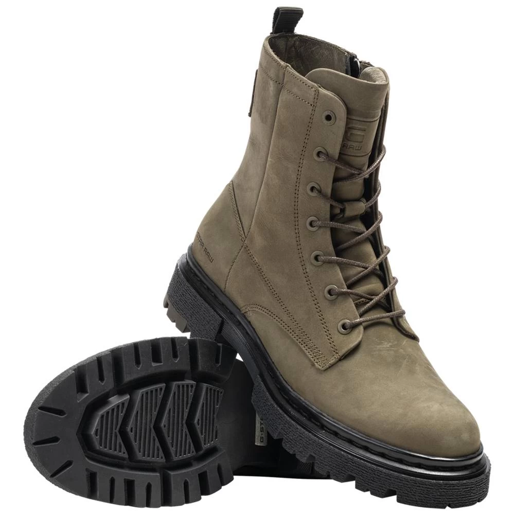 G-STAR RAW KAFEY Lace Femmes Bottes En Nubuck 2141 021808 OLV 2 G-STAR RAW KAFEY Lace Femmes Bottes En Nubuck 2141 021808 OLV – Image 2