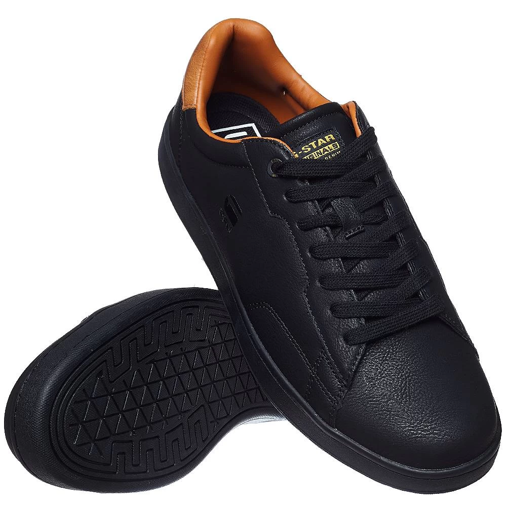 G-STAR RAW CADET Bo Ctr Hommes Sneakers 2142 002502 BLK-ORNG 2 G-STAR RAW CADET Bo Ctr Hommes Sneakers 2142 002502 BLK-ORNG – Image 2