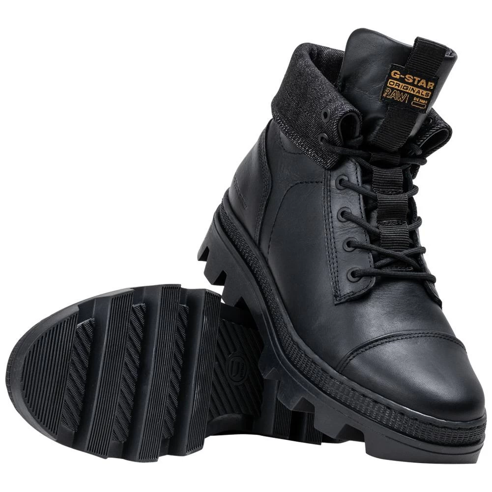 G-STAR RAW NOXER High Fld Lea Femmes Bottines 2211 020810 NOIR 2 G-STAR RAW NOXER High Fld Lea Femmes Bottines 2211 020810 NOIR – Image 2