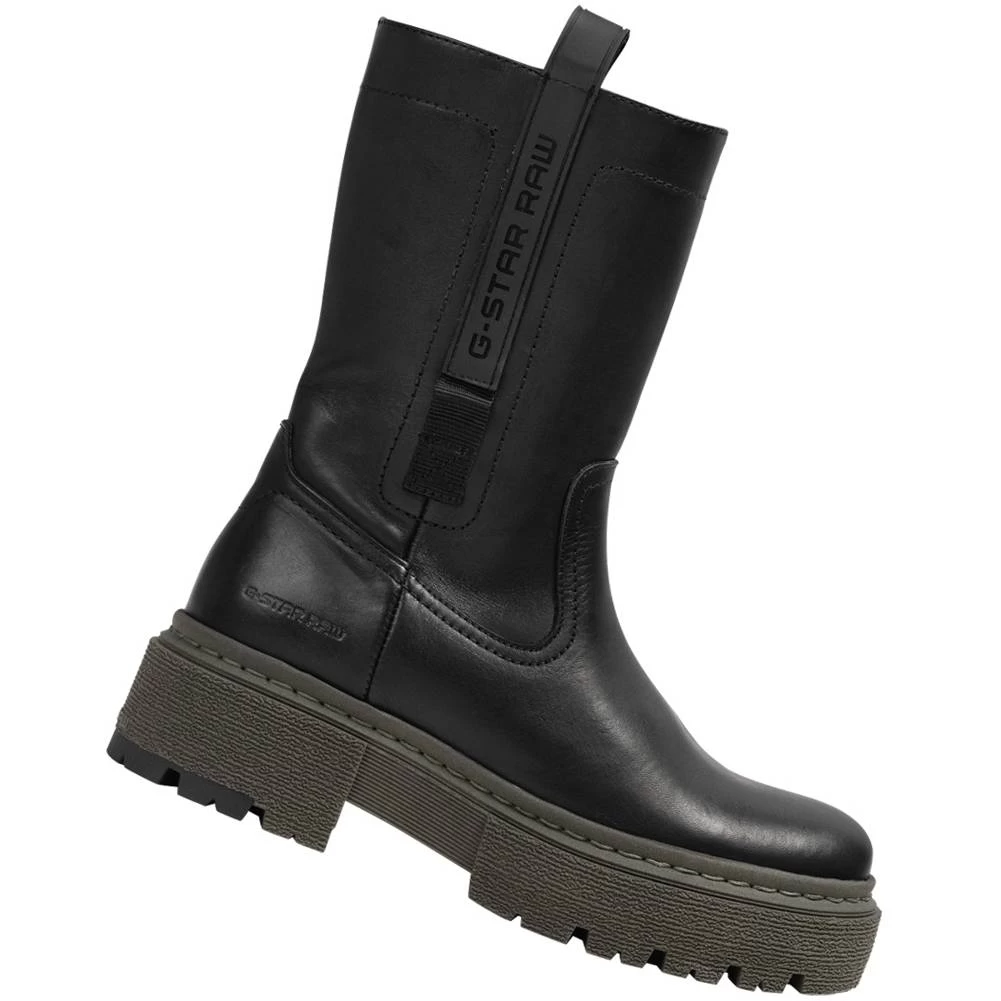 G-STAR RAW KAFEY Performance High Femmes Bottes En Cuir 2241 021821 BLK-OLV 1 G-STAR RAW KAFEY Performance High Femmes Bottes En Cuir 2241 021821 BLK-OLV