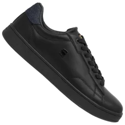 G-STAR RAW CADET Denim Hommes Sneakers En Cuir 2242 002521 NOIR