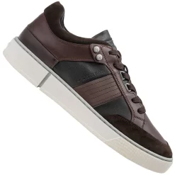 G-STAR RAW RAVOND LEA Basic Hommes Sneakers En Cuir 2242 005511 RBRWN