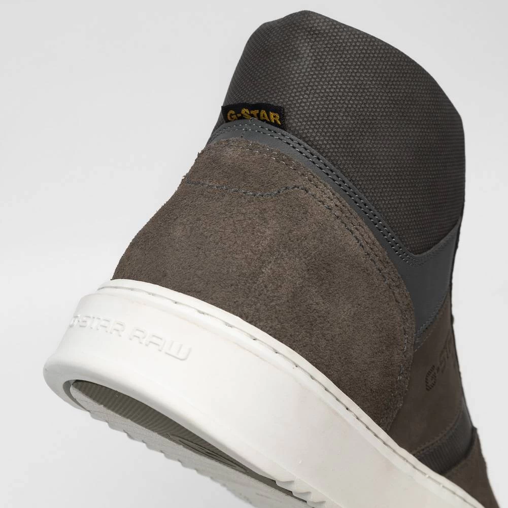 G-STAR RAW ROCUP II Mid Hommes Sneakers En Cuir 2242 007716 GR 3 G-STAR RAW ROCUP II Mid Hommes Sneakers En Cuir 2242 007716 GR – Image 3