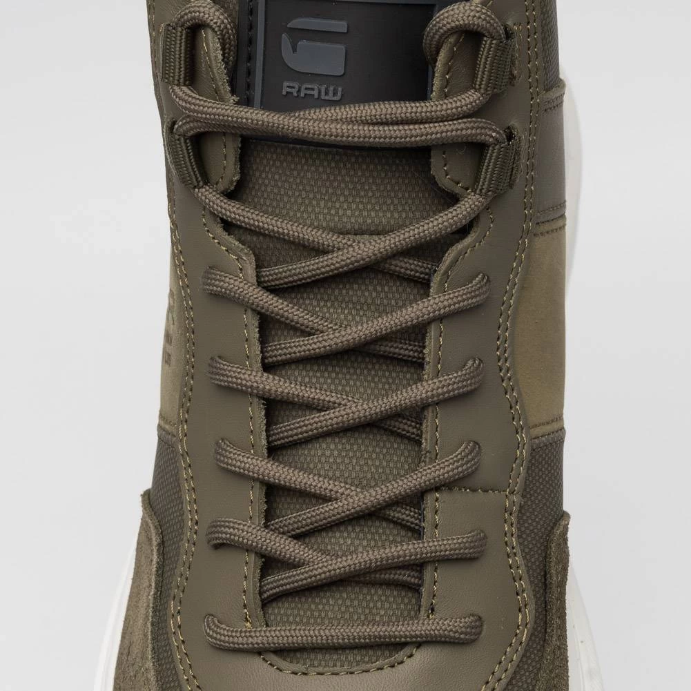 G-STAR RAW ROCUP II Mid Hommes Sneakers En Cuir 2242 007716 OLV 4 G-STAR RAW ROCUP II Mid Hommes Sneakers En Cuir 2242 007716 OLV – Image 4