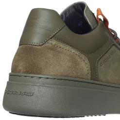 G-STAR RAW LASH Web Tnl Hommes Sneakers En Cuir 2242 009515 OLV -Magasin De Sélection De Chaussures De Mode 2242 009515 OLV 4 1280x1280