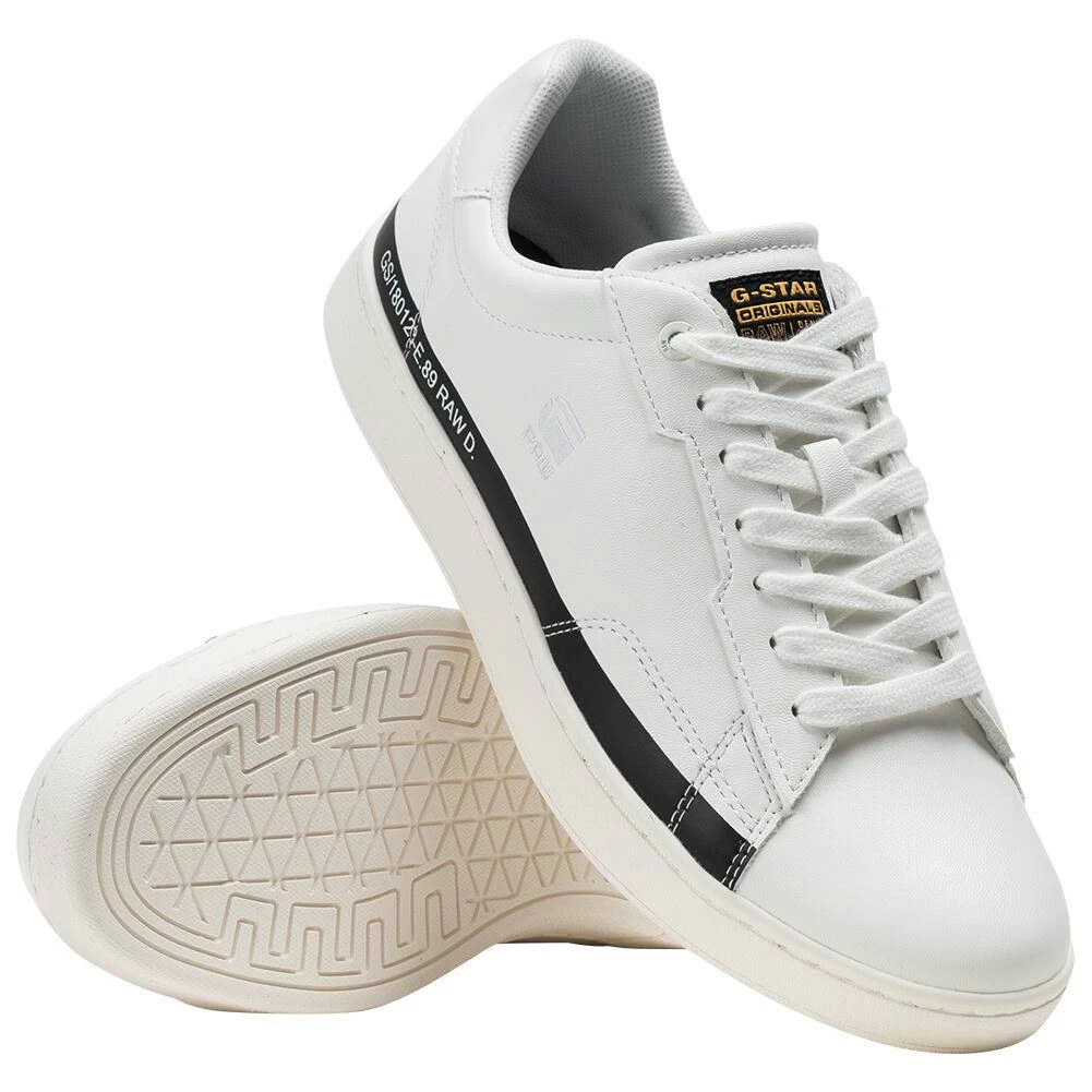G-STAR RAW CADET LEA Hommes Sneakers 2312 002523 BLANC-NOIR 2 G-STAR RAW CADET LEA Hommes Sneakers 2312 002523 BLANC-NOIR – Image 2