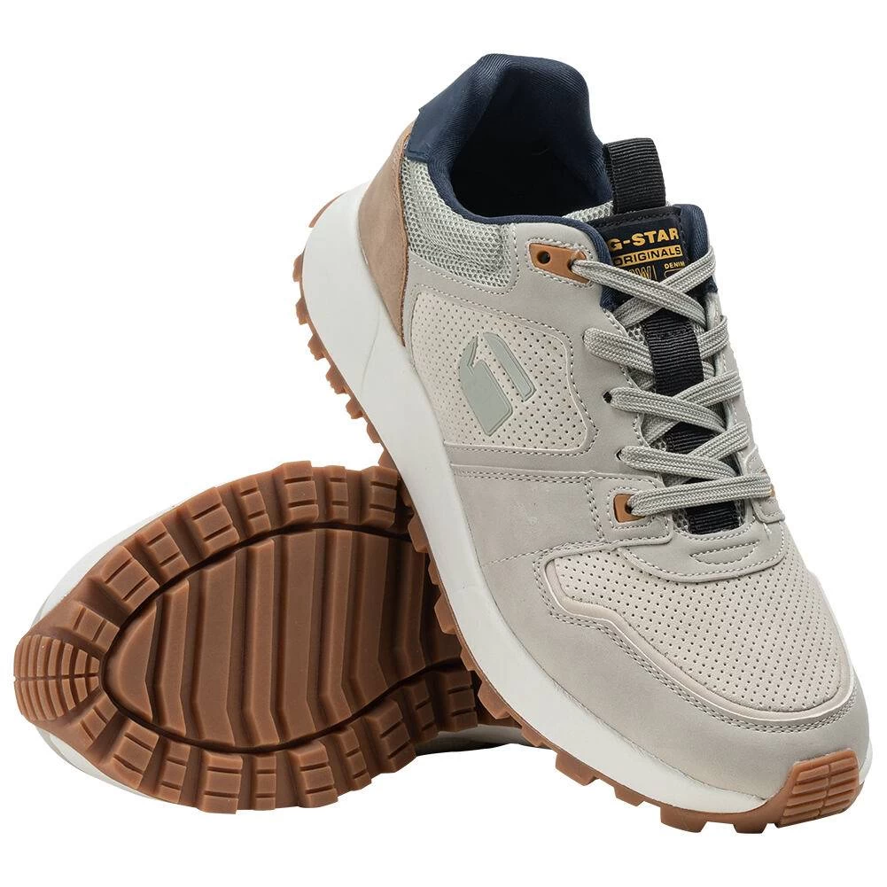 G-STAR RAW THEQ RUN Hommes Sneakers 2312 004540 GRY-WHT 2 G-STAR RAW THEQ RUN Hommes Sneakers 2312 004540 GRY-WHT – Image 2