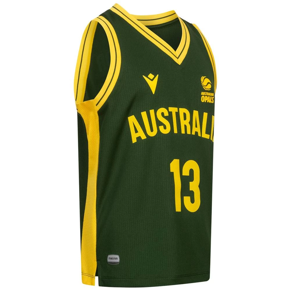 Australie Ballon De Basket Macron #13 MAGBEGOR Enfants Maillot 58564662 2 Australie Ballon De Basket Macron #13 MAGBEGOR Enfants Maillot 58564662 – Image 2