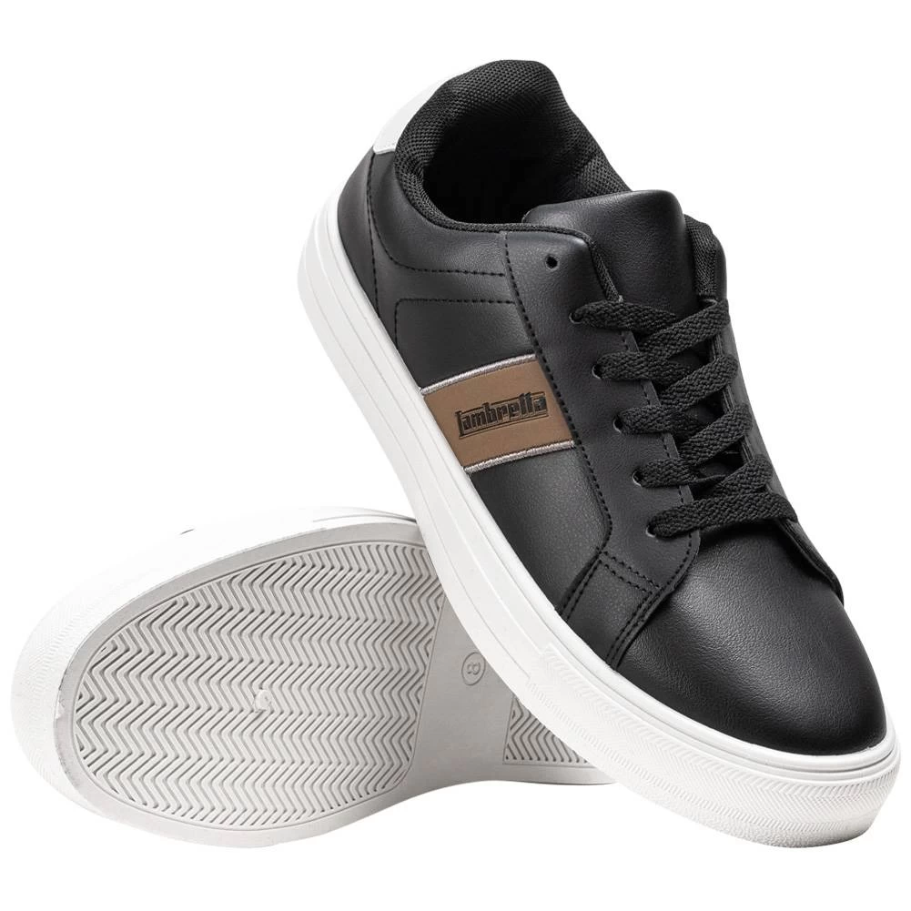 Lambretta Restless Hommes Sneakers LAM0030-NOIR 2 Lambretta Restless Hommes Sneakers LAM0030-NOIR – Image 2